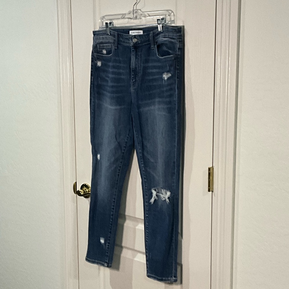 Flying Monkey Dark Blue Distressed Skinny Jeans